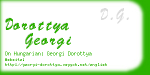 dorottya georgi business card